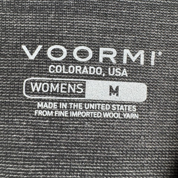 Voormi Hoodie Womens Medium Gray River Run Long Sleeve Base Layer Wool Blend Top - Picture 3 of 16